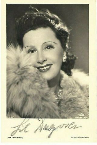 Lil Dagover Vintage Signed Photograph Actress Silent Films
