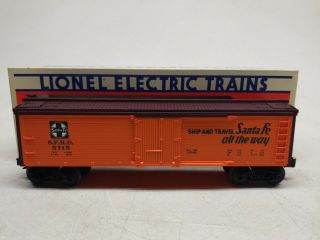 Vintage Lionel Santa Fe Woodside Reefer O Gauge Train Freight Car 6 - 5715