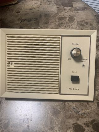 Vintage Nutone Intercom - Radio Inside Remote Speaker Assembly Model 2027 - 8