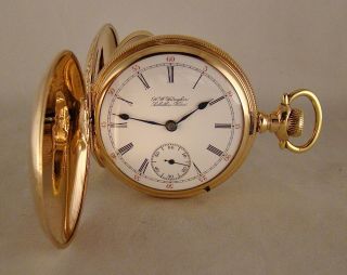 118 Years Old Hamilton " 925 " 17j 10k Gold Filled Hunter Case 18s Pocket Watch