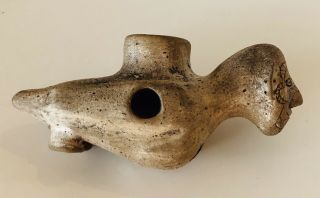 Rare Ancient Mississippian Nodena Pipe With Tattoo Fresh Estate Find