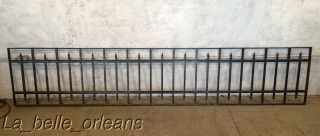 Antique Wrought Iron Balcony / Window Guard / Fence Section.  9 Ft Long.  L@@k