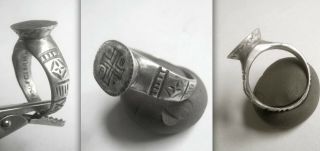 Splendid Medieval Knights Crusader Silver Ring From The Military Order Of Christ