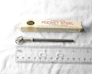 Vintage 4 " Case Xx Knife Blade Sharpening/honing Rod
