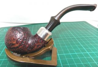 Good Looks/condition " K&p Petersons " 3/4 Bent 303 Shape Rusticated Pipe.
