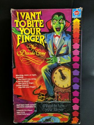 I Vant To Bite Your Finger Vintage Hasbro Dracula Board Game Parts Incomplete