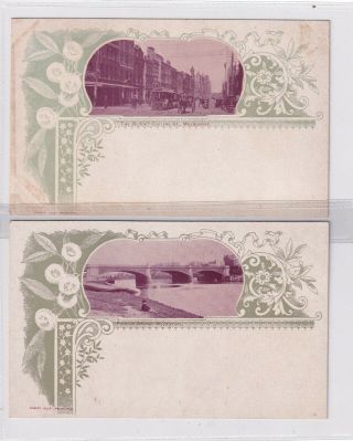 Vintage Postcard 2 X Robert Jolley Series 1900 Melbourne 1900s