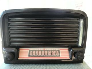 1948 General Electric Ge Model 102 Vintage Bakelite Tube Radio For Parts/restore