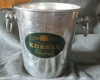 Vintage Korbel Champagne Wine Cooler Ice Bucket Made In France