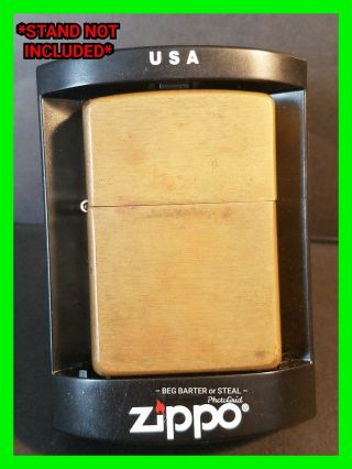 Vintage Xii (1996) Brass Zippo Lighter And Matching Insert In Order
