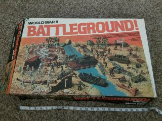 Vintage 1978 Marx World War Ii Battleground Play Set Box 4204 Only