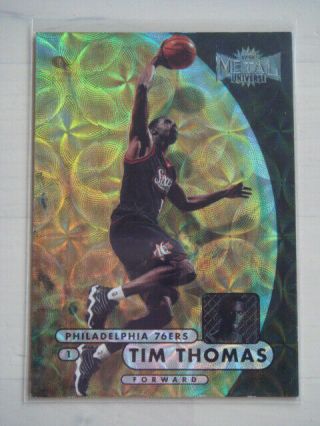 1997 - 98 Metal Universe Championship Tim Thomas Rc Pmg Precious Gems 08/50