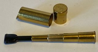 Vintage Scope Telescoping Brass Cigarette Holder With Case