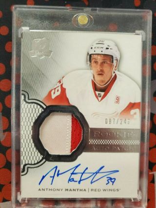 2016 - 17 Ud The Cup Rookie Patch Auto Rc /249 Anthony Mantha Red Wings