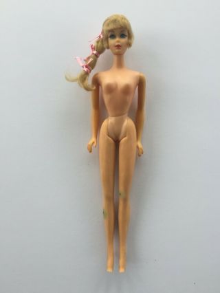 Vintage Barbie Blonde Talker On A Twist And Turn Body 1968