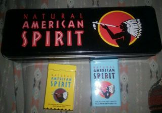Natural American Spirit Cigarette Store Counter Push Display Advertisement