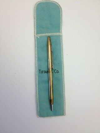 Tiffany & Co Vintage Sterling Silver Ballpoint Pen With Bag
