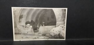 Malta Gozo - Vintage Photo Postcard - Women Washing Clothes - " Ghajn Tal - Hasselin "