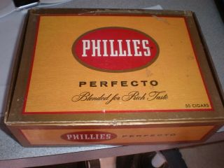 Vintage Phillies Cigar Box It 