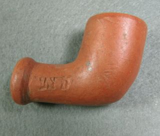 Vintage Pamplin Tomahawk Red Clay Pipe Hayti Style " Q "
