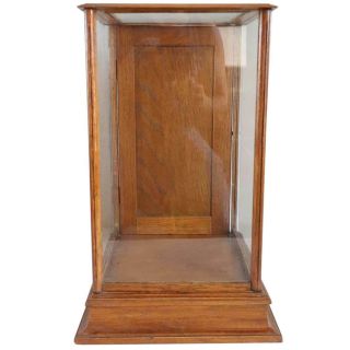 Small Antique American Oak And Glass Table - Top Display Case C.  1890