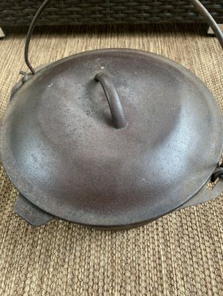 Vintage 8 4 Qt Cast Iron Dutch Oven w/ Self Basting Lid Camp Camping Scouting 2