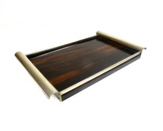 Noble French Avantgarde Palisander Art Deco Cocktail Serving Tray 1930