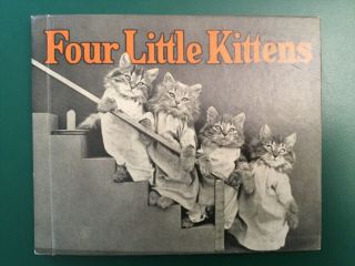 Vintage Four Little Kittens Rand Mcnally 1935 Book Harry Frees