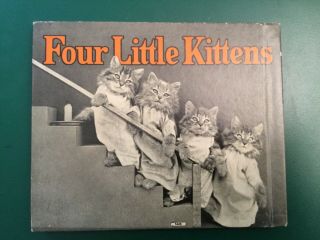 Vintage FOUR LITTLE KITTENS Rand McNally 1935 Book Harry Frees 2