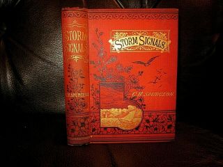 Antique 1885 C.  H.  Spurgeon " Storm Signals " Pass & Ala.  Very Good Scarce