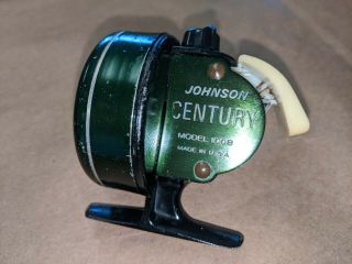 Vintage Johnson Century 100 B Spincast Fishing Reel.  Vintage
