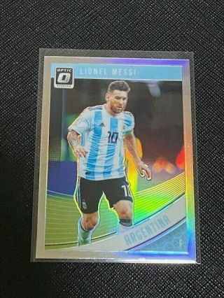 2018 Optic 88 Lionel Messi Sp Silver Prizm Holo Card $$$$ Good Investment