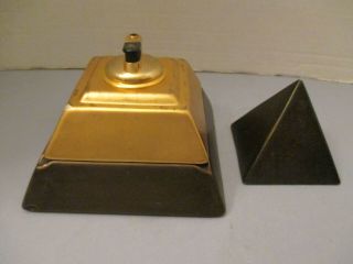 Vintage Art Deco Ceramic Colibri Pyramid Lighter from Camel 3