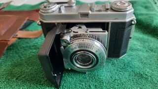 Vintage Kodak Retina 1a Camera And Brown Hard Leather Case