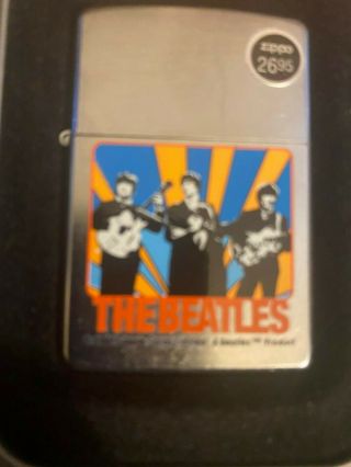 The Beatles Retired Classic Zippo Lighter In Tin & Slipcase Unstruck