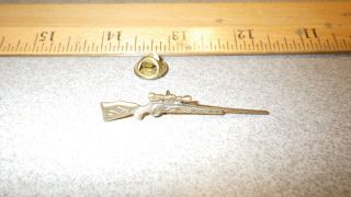 Weatherby Lapel Pin Very Old Mkv With German 2 Turret On Top Scope