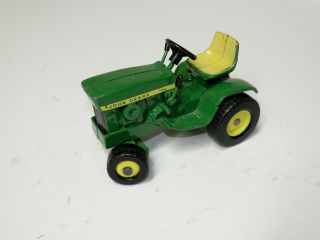 Toy Vintage John Deere 140 Green Lawn Garden Tractor Mower Ertl 1/16