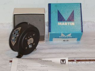 Vintage Fly Fishing Reel Marked Martin 63 Precision & Made In Usa