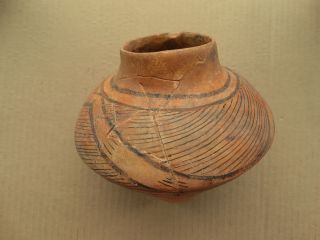Restored Cucuteni–trypillia Culture Pot With Rare Ornament 5000 - 3000 Bc