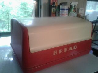1950s Vintage Kitchen Lustro Ware Bread Box Canister Retro Kitchen