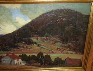 Antique Oil Painting American School California Outdoor Impressionist Landscape 3