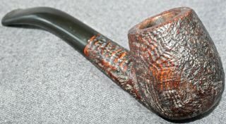 Lightly Smoked Dr.  McQuade 1/2 Bent Billiard by Ben Wade. 2