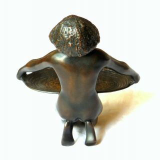 Guillaume LAPLAGNE (1870 - 1927) Antique French ART DECO Nude Bronze Egyptian Girl 2
