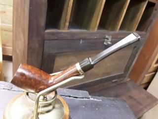 Vintage Dunbar By:comey Gold Grain Imported Briar Smoke Pipe 14k 1/40 R.  G.  Band