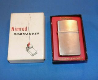 Vintage Nimrod Commander Pipe Cigarette Lighter W/box