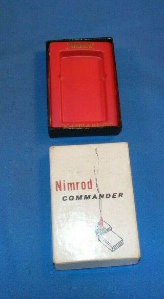 Vintage Nimrod Commander Pipe Cigarette Lighter W/Box 3
