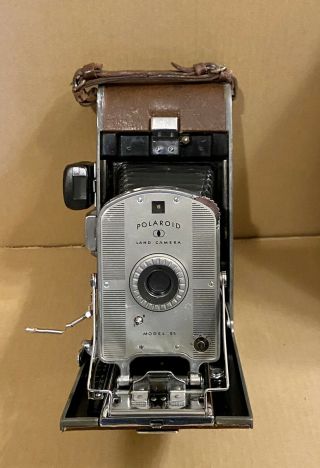 Vintage 1950’s Polaroid Land Camera Model 95 With Bag And Accessories