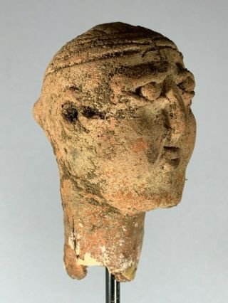 200856 - Extremly Rare Aksumite Falasha Terracotta Female Head From Ethiopia.