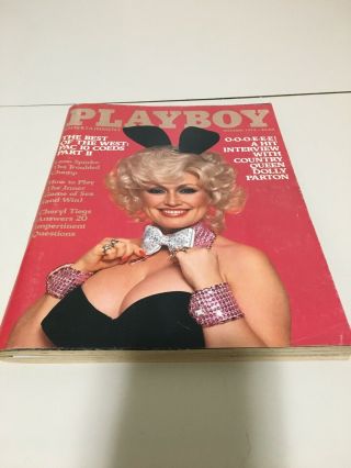 Vintage Playboy October 1978 Dolly Parton With Centerfold