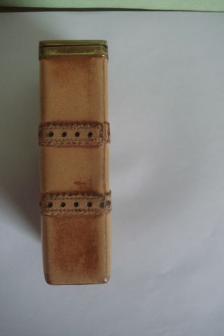 Vintage Princess Gardner Tan Leather / Brass Cigarette Pack Case 2